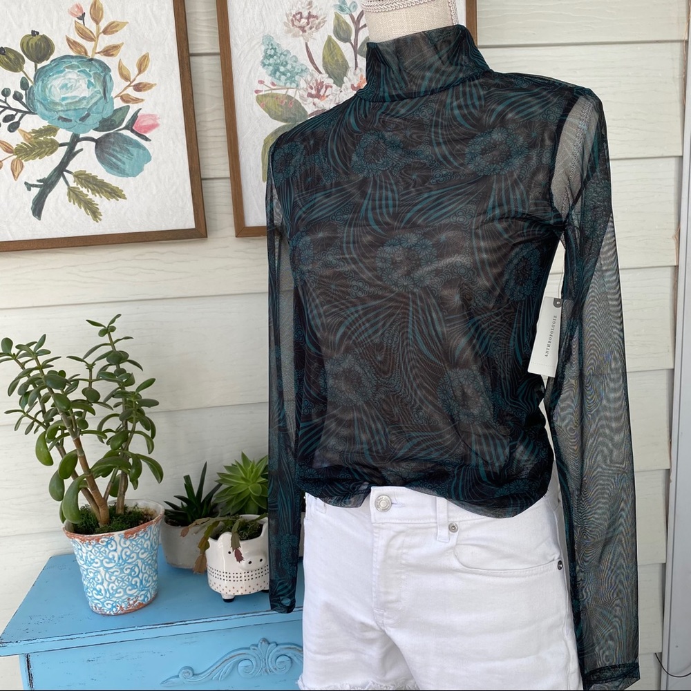 Mock Neck Top by Anthropologie NWT